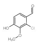 2-氯-3-甲氧基-4-羟基苯甲醛结构式