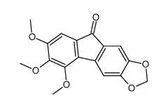 methylenedioxy-7,8 trimethoxy-3,4,5 fluorenone结构式