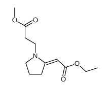 methyl 3-[(2E)-2-(2-ethoxy-2-oxoethylidene)pyrrolidin-1-yl]propanoate Structure