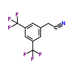 3,5-双(三氟甲基)苯乙腈结构式