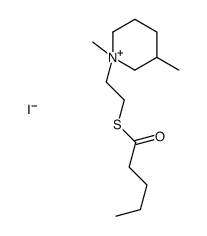 S-[2-(1,3-dimethylpiperidin-1-ium-1-yl)ethyl] pentanethioate,iodide Structure