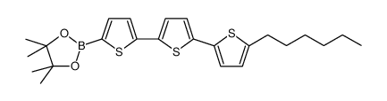 5-hexyl-2,2':5',2''-terthiophene-5'-boronic acid pinacol ester Structure