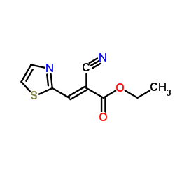 Ethyl (2E)-2-cyano-3-(1,3-thiazol-2-yl)acrylate Structure