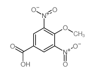 4-methoxy-3,5-dinitro-benzoic acid Structure