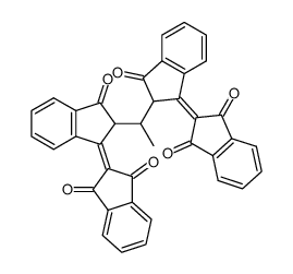 2,2''-ethylidene-bis-[1,2']biindenylidene-3,1',3'-trione结构式