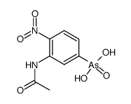 (3-acetylamino-4-nitro-phenyl)-arsonic acid Structure