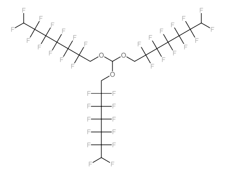 Heptane, 7-(bis((2,2,3,3,4,4,5,5,6,6,7,7-dodecafluoroheptyl)oxy)methoxy)-1,1,2,2,3,3,4,4,5,5,6,6-dodecafluoro-结构式