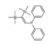 2,2-bis(trimethylsilyl)ethenyl-diphenylphosphane Structure