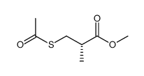 methyl (S)-(-)-3-acetyl-thio-2-methylpropanoate结构式
