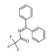 S,S-diphenyl-N-(trifluoroacetyl)sulfilimine Structure