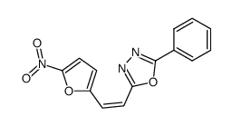 2-[(Z)-2-(5-Nitro-furan-2-yl)-vinyl]-5-phenyl-[1,3,4]oxadiazole Structure