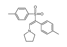 1-[2-(4-methylphenyl)-2-(4-methylphenyl)sulfonylethenyl]pyrrolidine结构式