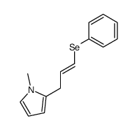 1-Methyl-2-((E)-3-phenylselanyl-allyl)-1H-pyrrole结构式