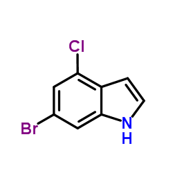 6-溴-4-氯-1H-吲哚结构式
