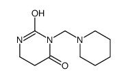 3-(piperidin-1-ylmethyl)-1,3-diazinane-2,4-dione Structure