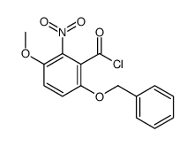 3-methoxy-2-nitro-6-phenylmethoxybenzoyl chloride Structure