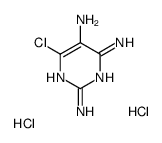 6-氯嘧啶-2,4,5-三胺双盐酸盐结构式