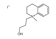 3-(1-methyl-3,4-dihydro-2H-quinolin-1-ium-1-yl)propan-1-ol,iodide Structure