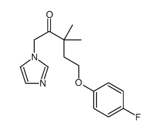 5-(4-fluorophenoxy)-1-imidazol-1-yl-3,3-dimethylpentan-2-one Structure