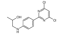 1-[4-(4,6-dichloropyrimidin-2-yl)anilino]propan-2-ol结构式