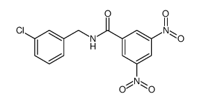 Benzamide, N-[(3-chlorophenyl)methyl]-3,5-dinitro Structure