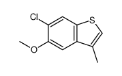 6-chloro-5-methoxy-3-methyl-1-benzothiophene Structure