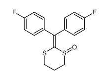 2-[bis(4-fluorophenyl)methylidene]-1,3-dithiane 1-oxide Structure
