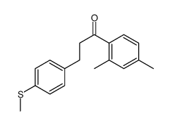 2',4'-DIMETHYL-3-(4-THIOMETHYLPHENYL)PROPIOPHENONE结构式