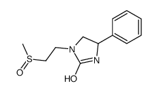 1-(2-methylsulfinylethyl)-4-phenylimidazolidin-2-one Structure