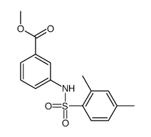 3-(2,4-二甲基苯基磺酰胺)苯甲酸甲酯结构式