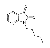 1-pentyl-1H-pyrrolo[2,3-b]pyridine-2,3-dione Structure