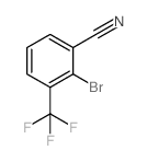 2-溴-3-(三氟甲基)苯甲腈结构式