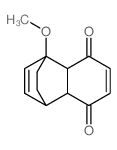 8-methoxy-2,7,9,10-tetrahydro-1H-tricyclo[6.2.2.02,7]dodeca-3,9-diene-3,6-dione结构式