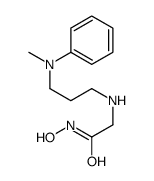 N-hydroxy-2-[3-(N-methylanilino)propylamino]acetamide结构式