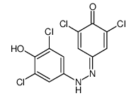 2,6-dichloro-4-[(3,5-dichloro-4-hydroxyphenyl)hydrazinylidene]cyclohexa-2,5-dien-1-one结构式