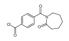 4-(2-oxoazepane-1-carbonyl)benzoyl chloride Structure