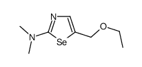 5-(ethoxymethyl)-N,N-dimethyl-1,3-selenazol-2-amine结构式