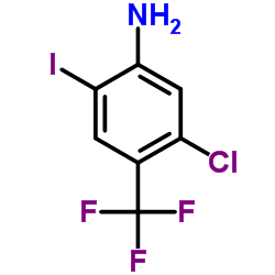 5-Chloro-2-iodo-4-(trifluoromethyl)aniline Structure