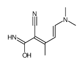 2-cyano-5-(dimethylamino)-3-methylpenta-2,4-dienamide Structure