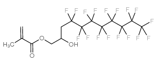 (4,4,5,5,6,6,7,7,8,8,9,9,10,10,11,11,11-heptadecafluoro-2-hydroxyundecyl) 2-methylprop-2-enoate Structure