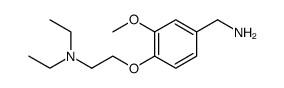 Benzenemethanamine, 4-[2-(diethylamino)ethoxy]-3-methoxy- Structure