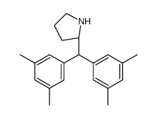 (R)-2-[双(3,5-二甲基苯基)甲基]吡咯烷结构式