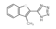 3-甲基-2-(1H-5-四唑基)苯并噻吩结构式