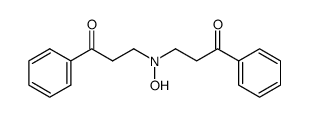 N,N-bis-(3-oxo-3-phenyl-propyl)-hydroxylamine Structure