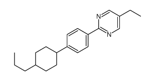 5-乙基-2-[4-反(4-丙基环己基)苯基]嘧啶结构式