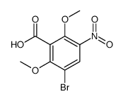 3-bromo-2,6-dimethoxy-5-nitrobenzoic acid Structure