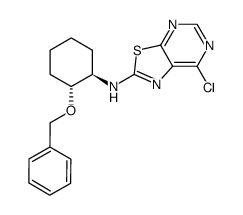 (1R,2R)-(2-benzyloxy-cyclohexyl)-(7-chloro-thiazolo[5,4-d]pyrimidin-2-yl)-amine Structure