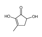 2,5-dihydroxy-3-methyl-cyclopent-2-enone结构式