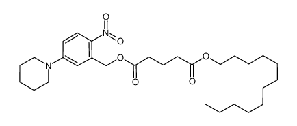 pentanedioic acid dodecyl ester 2-nitro-5-(piperidin-1-yl)benzyl ester Structure