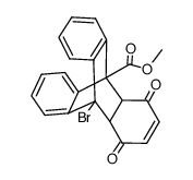 6-Brom-2,5-dioxo-2,5,15,16-tetrahydro-triptycen-carbonsaeure-(1)-methylester结构式